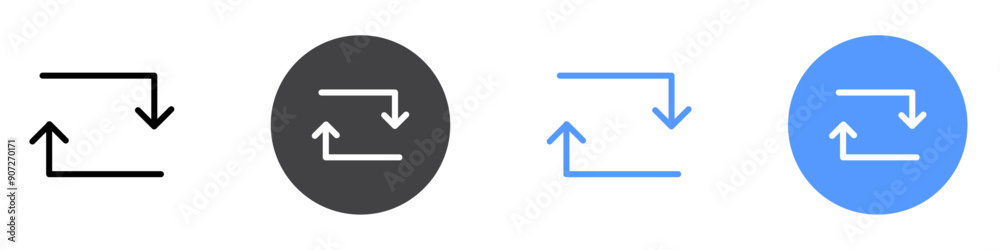 refresh icon Symbol collection thin outline set refresh icon Symbol collection thin outline set