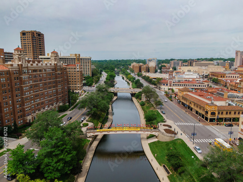 Brush creek in Country Club Plaza, Kansas City, Missouri, United States Of America. photo