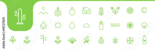 gardening set icon collection design vector