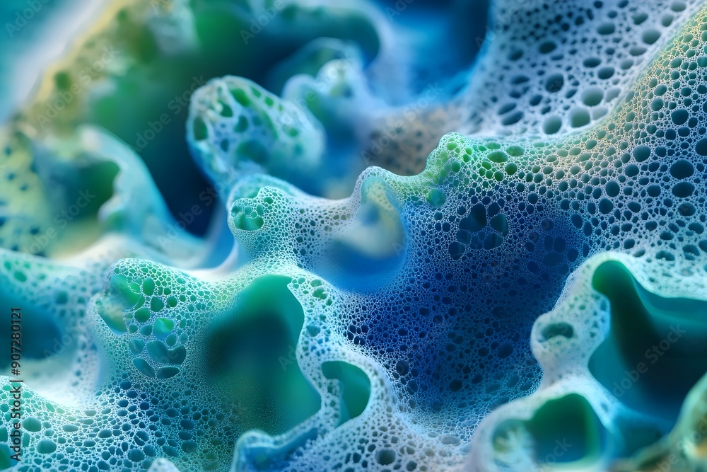 Oceanic Depth: Abstract Marine Topography Art