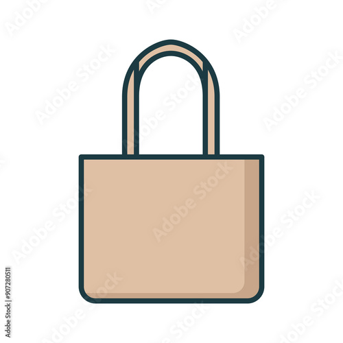 tote bag merchandise vector illustration template design