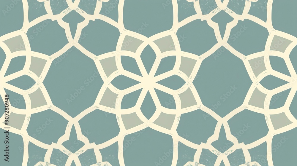 Flat seamless arabic geometric ornament outline pattern
Flat seamless arabic geometric ornament outline pattern