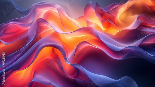 Abstract background with smooth shapes 