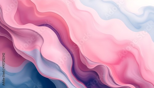 Wallpaper Mural A fluid, watercolor-inspired background with soft, blended colors and abstract shapes for a creative and artistic feel. Multiple variations available Torontodigital.ca