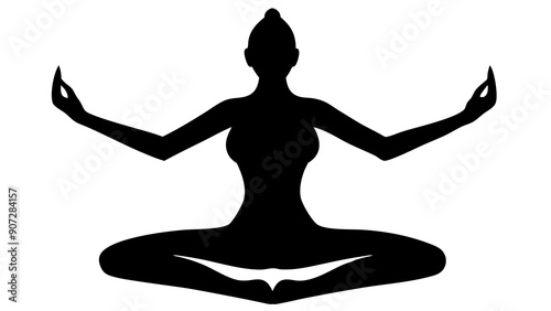 Yoga Pose Silhouette Art: Enhance Your Wellness Branding