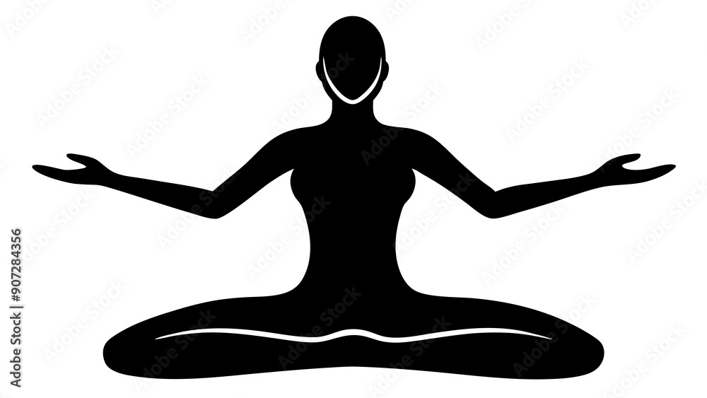 Yoga Pose Silhouette Art: Enhance Your Wellness Branding Yoga Pose Silhouette Art: Enhance Your Wellness Branding