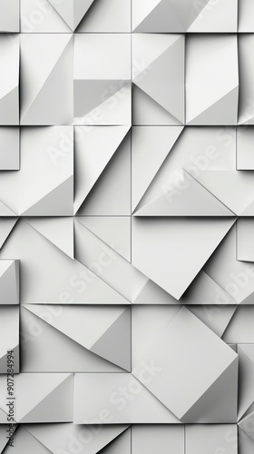 Gray triangle patterned on white background