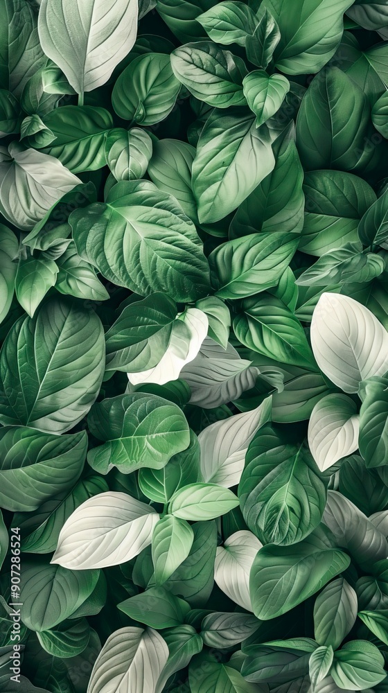 green and white background