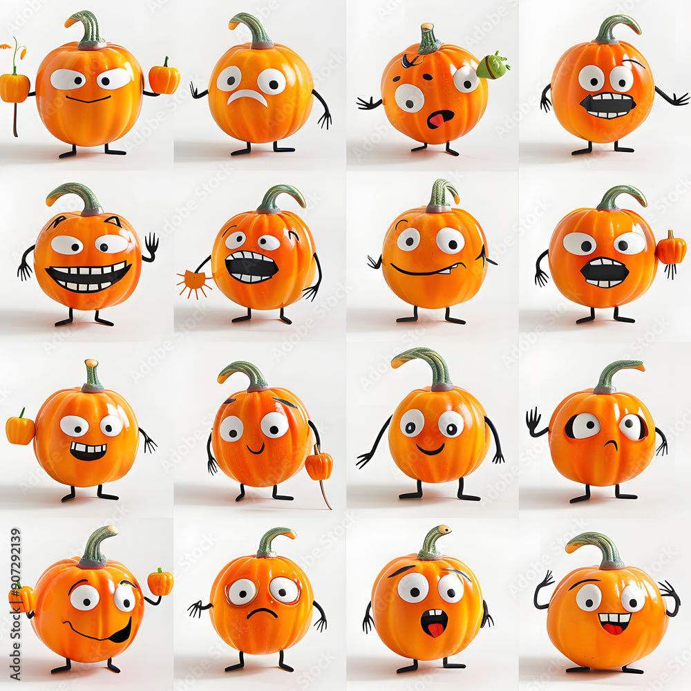 Fototapeta premium Halloween design in white background