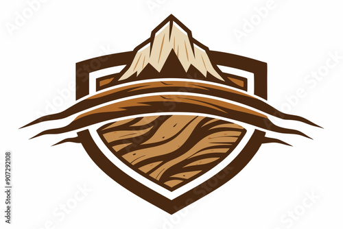 Eco-Friendly Logo Design: Utilizing Wood Grain and Natural Textures