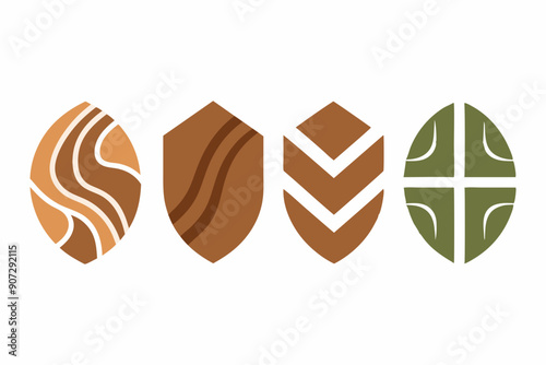 Eco-Friendly Logo Design: Utilizing Wood Grain and Natural Textures