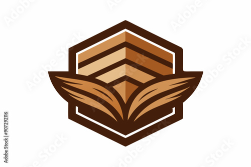 Eco-Friendly Logo Design: Utilizing Wood Grain and Natural Textures