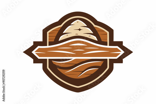 Eco-Friendly Logo Design: Utilizing Wood Grain and Natural Textures