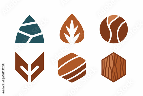 Eco-Friendly Logo Design: Utilizing Wood Grain and Natural Textures