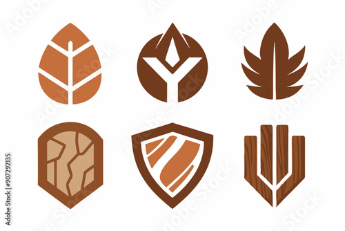 Eco-Friendly Logo Design: Utilizing Wood Grain and Natural Textures