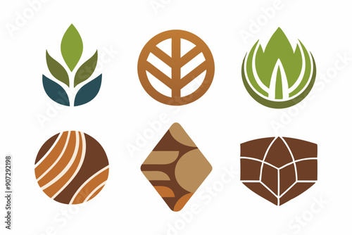 Eco-Friendly Logo Design: Utilizing Wood Grain and Natural Textures