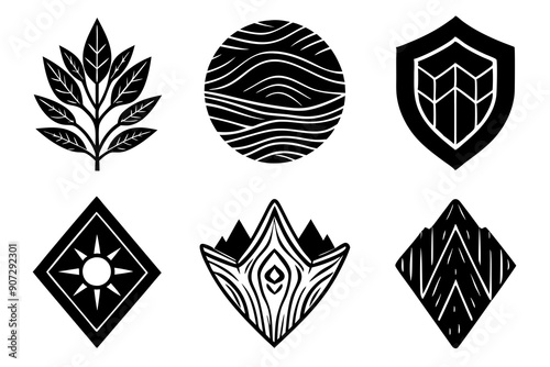Eco-Friendly Logo Design: Utilizing Wood Grain and Natural Textures