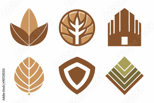 Eco-Friendly Logo Design: Utilizing Wood Grain and Natural Textures