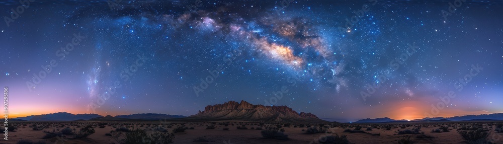A beautiful night sky with a large milky way A beautiful night sky with a large milky way