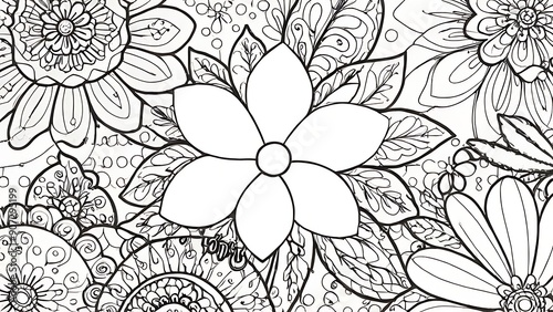 Wallpaper Mural seamless floral pattern Torontodigital.ca