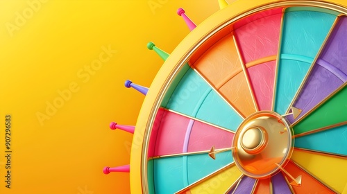 Vibrant and Thrilling Wheel of Fortune - Game Show Excitement and Chance photo