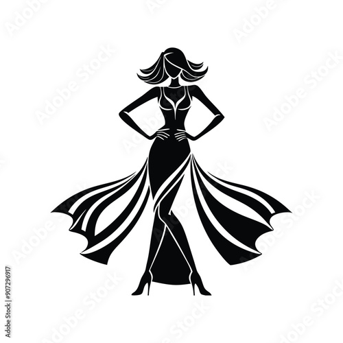 Wallpaper Mural women stylish fashion girl clothes silhouette

 Torontodigital.ca