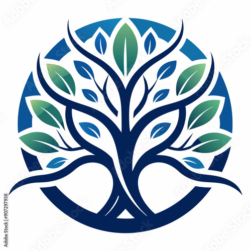 Sustainable Logo Design: Leaf Motif with a Modern and Clean Look