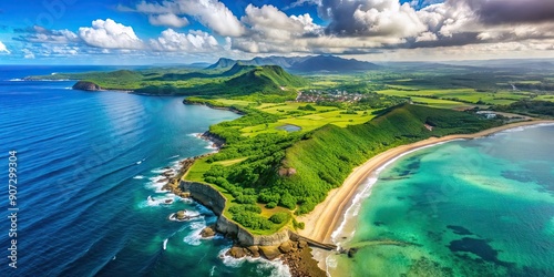 Aerial view of the stunning Kenting National Park in Taiwan, Kenting, national park, Taiwan, aerial view, coastline