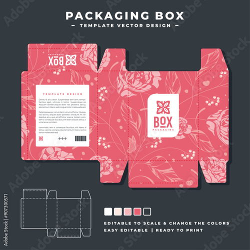 rustic flower packaging box design 77