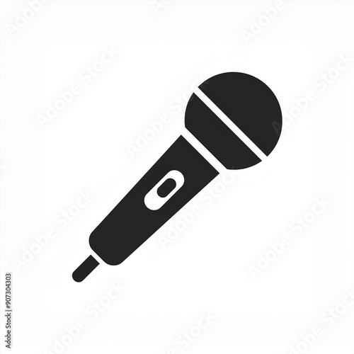 microphone icon isolated on white