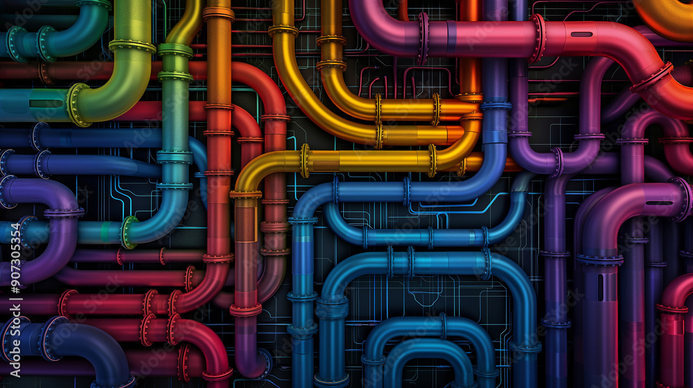 Vibrant Network of Industrial Pipes
Vibrant Network of Industrial Pipes