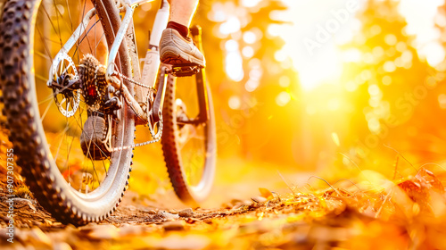 The image depicts a bike engulfed in flames amidst Christmas-themed decorations, creating a surreal scene that contrasts festive elements with the intensity of fire photo