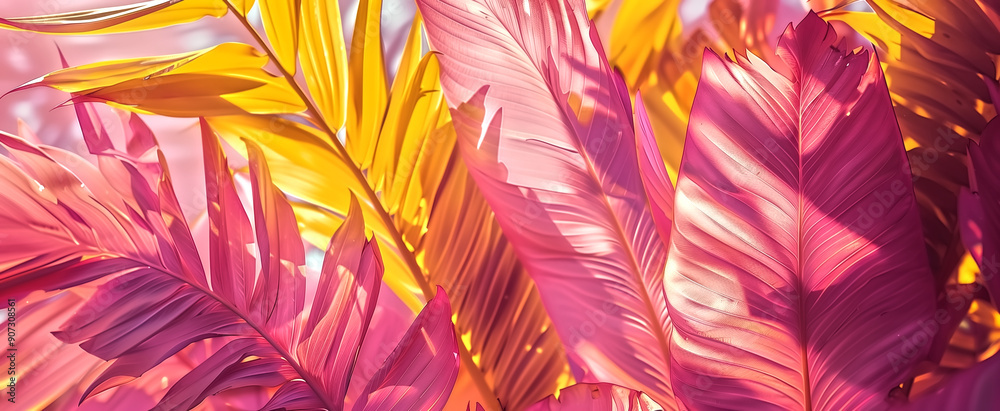Frame made of a banner that fuses, colorful leaves, artistic pal Frame made of a banner that fuses, colorful leaves, artistic pal