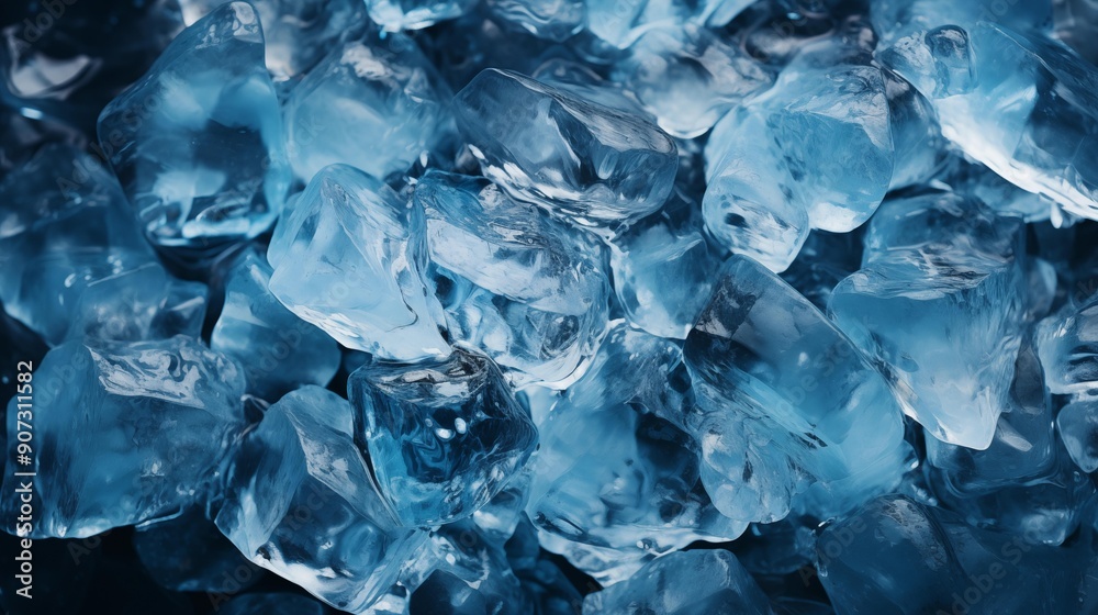 blue ice texture background