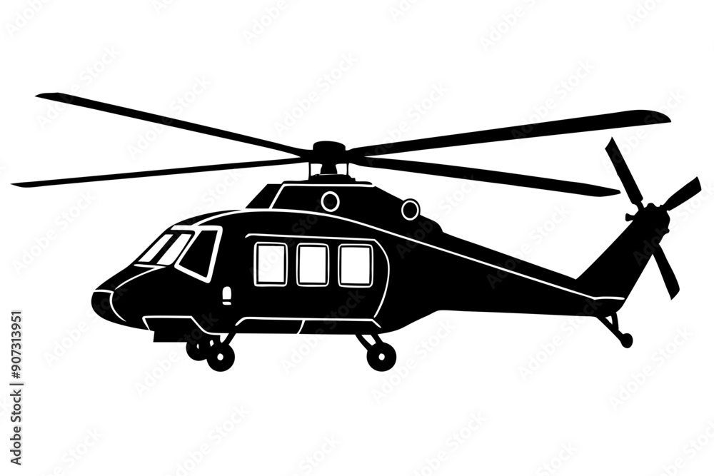 helicopter silhouette vector graphic, copter icon vector illustration
helicopter silhouette vector graphic, copter icon vector illustration