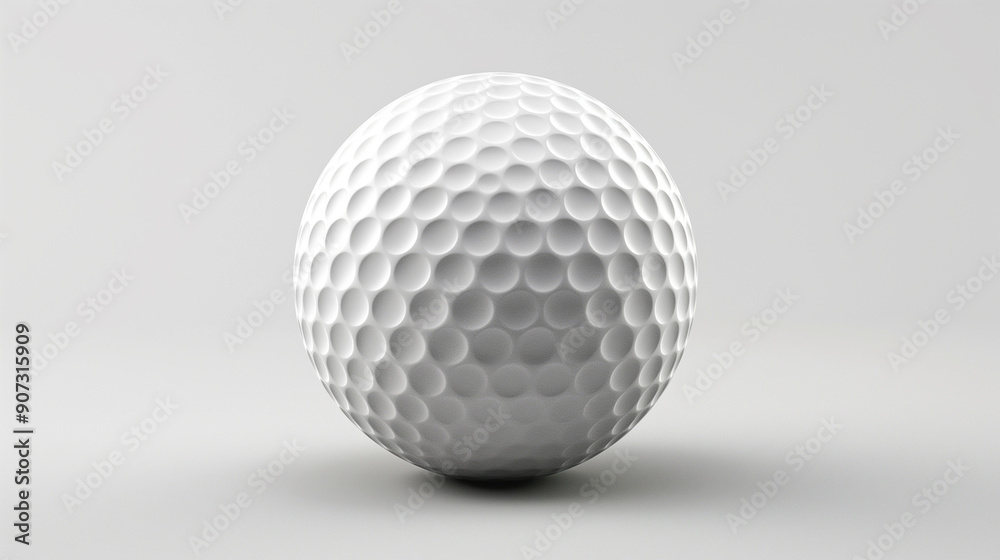 Golf ball isolated on white background 3d rendering Golf ball isolated on white background 3d rendering