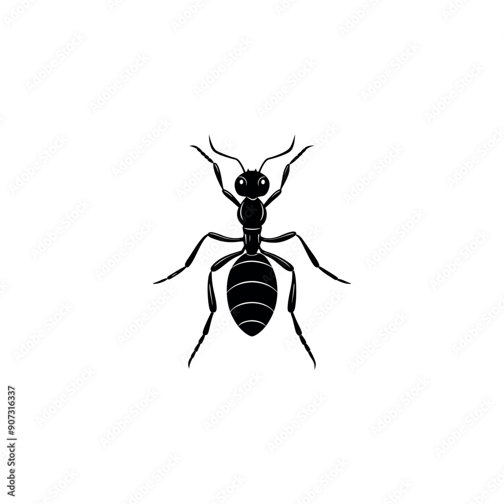 ant isolated on white background ant isolated on white background
