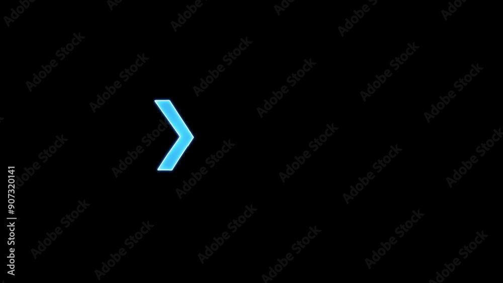 glowing neon arrow animation with black background glowing neon arrow animation with black background