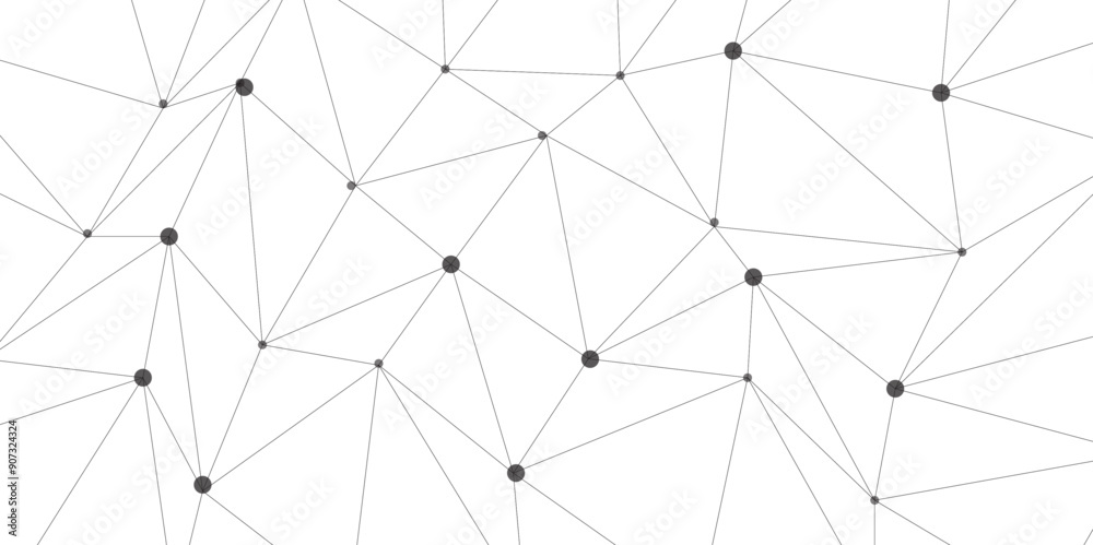 Fototapeta premium Composition based on Plexus. Use different methods of overlaying (mixing).Abstract technology background with connection lines and dots. Network connection structure's-fi network shape.