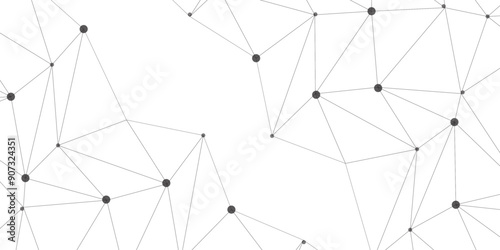 Composition based on Plexus. Use different methods of overlaying (mixing).Abstract technology background with connection lines and dots. Network connection structure's-fi network shape.