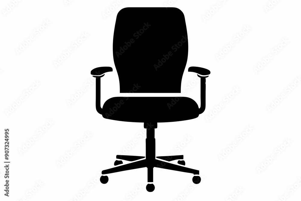 Fototapeta premium chair icon, chair vector silhouette illustration