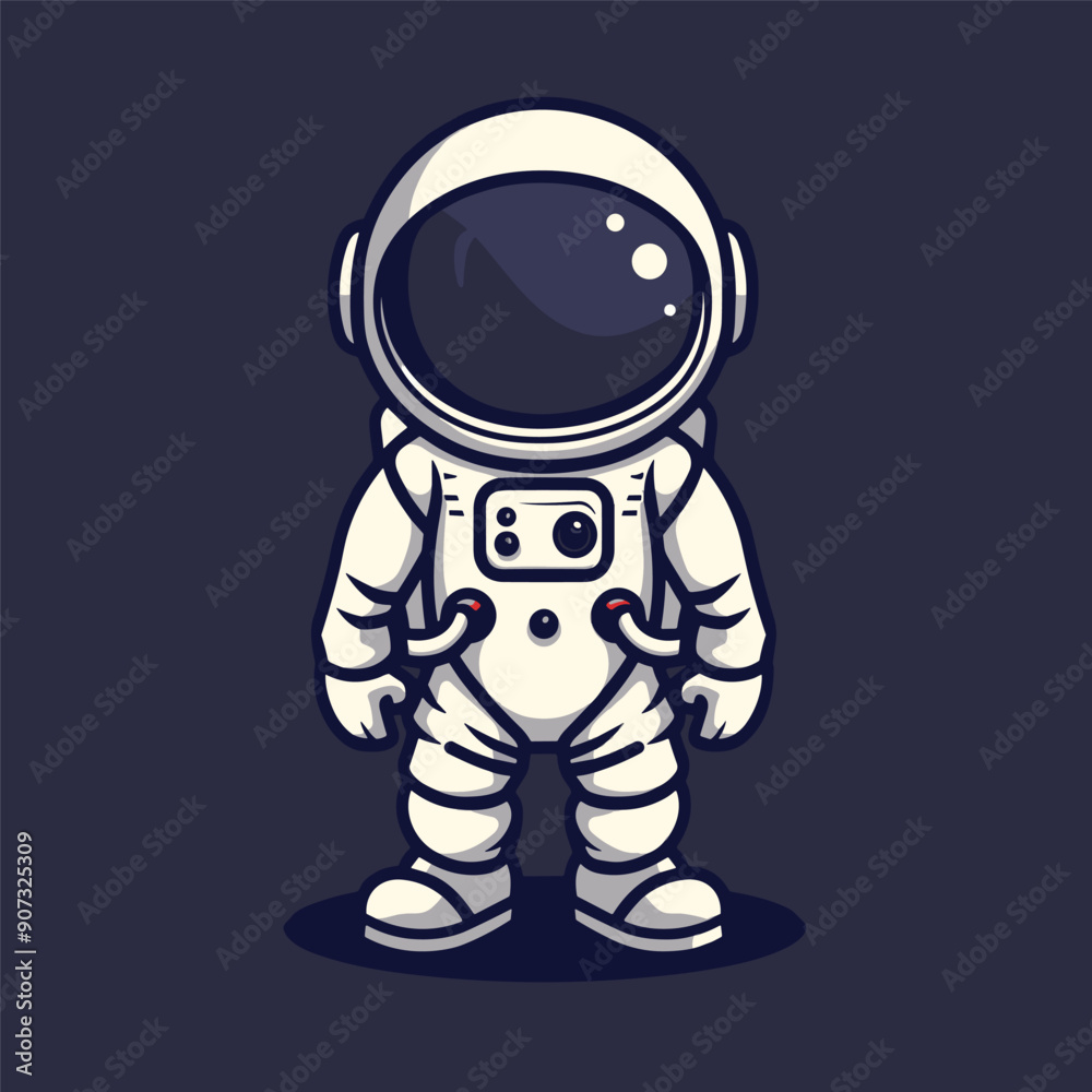 Fototapeta premium vector astronaut mascot image. ai generated