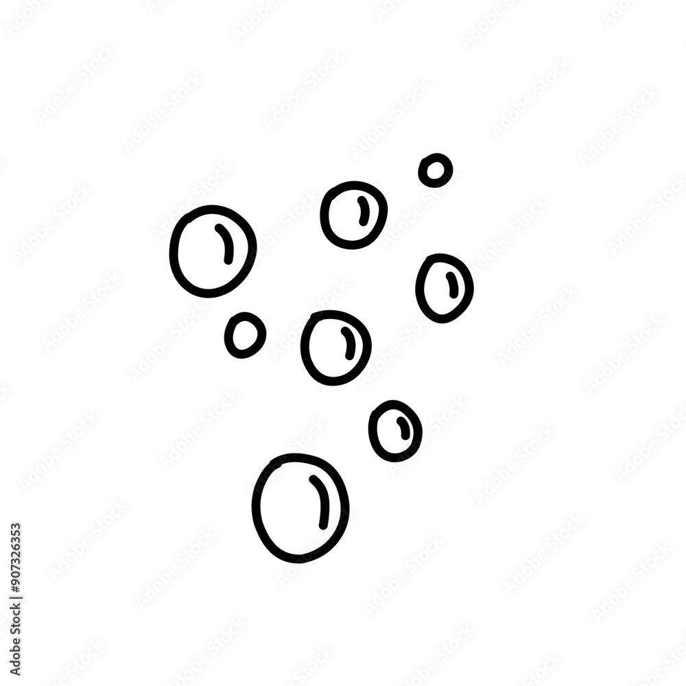water bubble line illustration water bubble line illustration