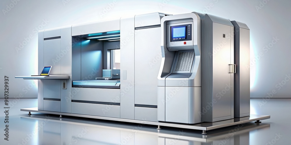 A high-tech machine with advanced features and sleek design, technology, innovation, industrial, equipment A high-tech machine with advanced features and sleek design, technology, innovation, industrial, equipment