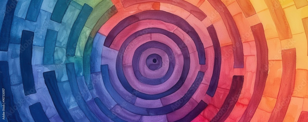 Intimate view of a dreamlike crystal labyrinth Intimate view of a dreamlike crystal labyrinth