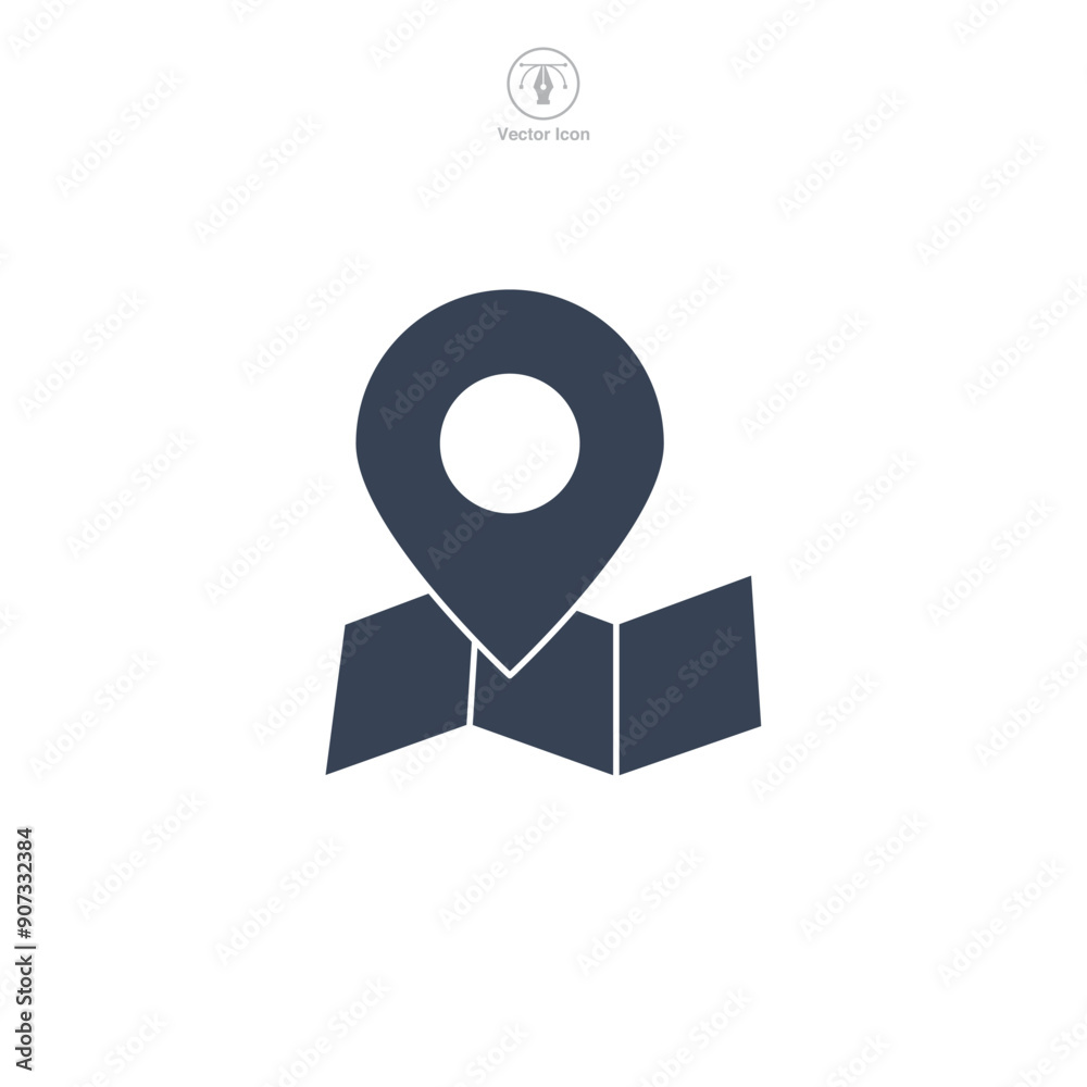 Navigation icon symbol vector illustration isolated on white background Navigation icon symbol vector illustration isolated on white background