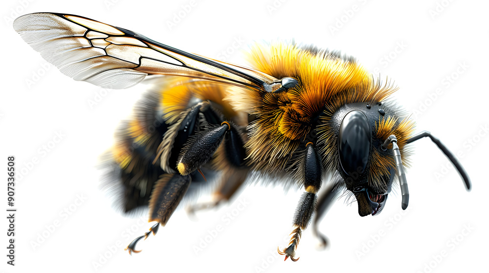 Close-up of a Bumble Bee in Flight Close-up of a Bumble Bee in Flight