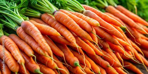 Lots of fresh carrot background