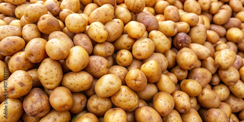 Lots of fresh potato background