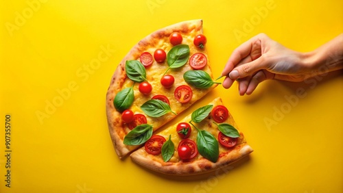 close up of a pizza